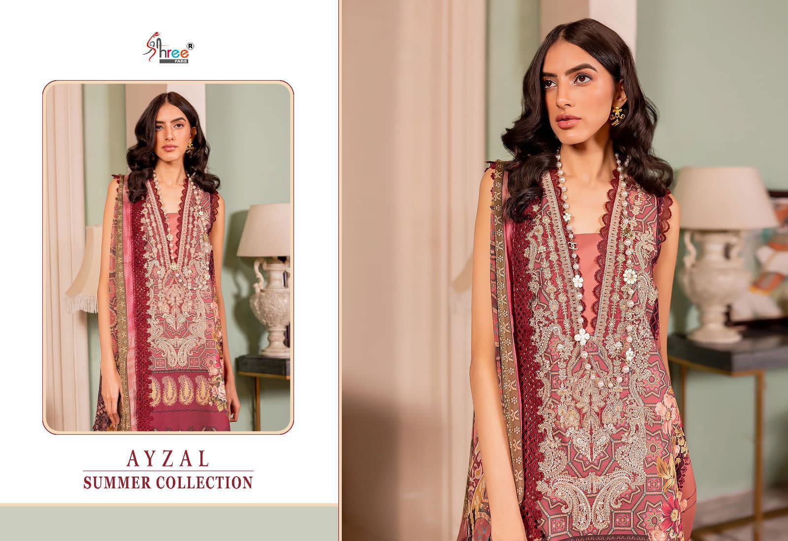 Ayzel Summer Collection Cotton Pakistani Suits Catalog